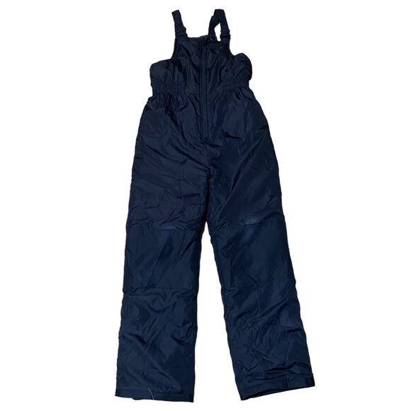 Joe Fresh adjustable strap zipper front snow bib unisex kids XL/14 Navy Blue - Picture 5 of 13